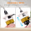 4PCS Countersink Drill Bit Set with Depth Stop for Wood & Hand Tools, M2 HSS Tapered Bits 5