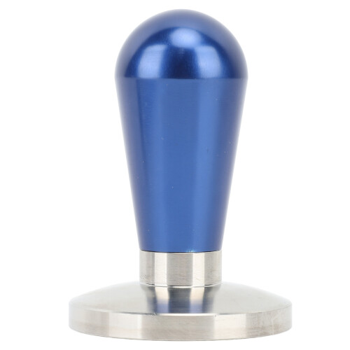 58mm blauer Aluminium-Tamper mit ergonomischem Griff 2