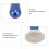 58mm blauer Aluminium-Tamper mit ergonomischem Griff 4