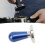 58mm blauer Aluminium-Tamper mit ergonomischem Griff 14