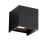 Lampada da parete a LED per esterni da 6W in alluminio nero 1