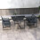 Outsunny Outsunny 5 Pieces Patio Dining Set with Foldable Back, Dark Grey 1
