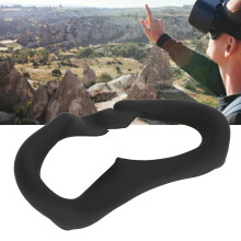 Maschera occhi in silicone traspirante per Meta Quest 3 VR, blocca la luce, antiscivolo, nero