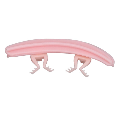 Séparateur d'extensions de cils en silicone rose réutilisable