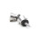 2 Stück Strap Lock Pins 1,2  1,2  1 cm Schwarz/Silber 5