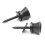 2er Set Strap-Lock-Pins 1,2  1,2  1 cm Schwarz/Silber 4