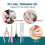 4pc Pet Grooming Kit: Clipper, Scissors, Comb, File 9