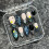 (S) Short Almond Press On Nails - Night Sky Design 11