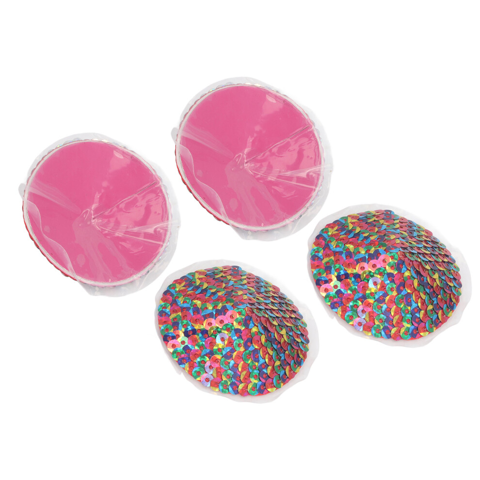 Colorful Sequin Nipple Covers, Adhesive Pasties, Festival Lingerie, 2 Pairs