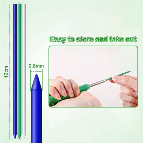24PCS Solid Carpenter Pencil Refills 2.8 MM Woodworking Pencil Refills for Deep Hole Mechanical Pencil 1