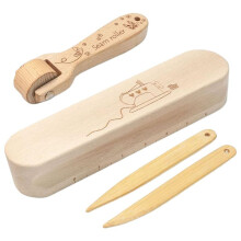 Seam Roller Beech Wood Tailors Seam Flattening Tool Accessories Professional Supplies Point Tuner for Sewing