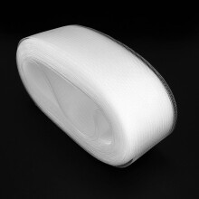 50mm 50Yards Flat Stiff Plain Hard Crinoline Horsehair Mesh Braid For Wedding Dress/Hat Sewing Accessories-White