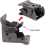2Pack Folding Brackets, Lock Extension Support Bracket Foldable Self Lock Hinges with Screws for Table Bed Leg Feet 6
