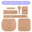 DIY Leather Tool Kit  Handbag Sewing Pattern DIY Handmade  Template Finished Product Size 21x19x6.5CM 4