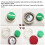 Cover Button Kit with 5 Different Size Buttons & Tools, DIY Fabric Button with Maker, 100 Button Sets & 5 Tools 4