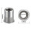 Nut 100Pcs 1/4In-20UNC Stainless Steel 304 Finish Flat  Rivnut Threaded Insert Nut Knurled Body Vertical Rivets Nut 7