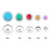 Cover Button Kit with 5 Different Size Buttons & Tools, DIY Fabric Button with Maker, 100 Button Sets & 5 Tools 5