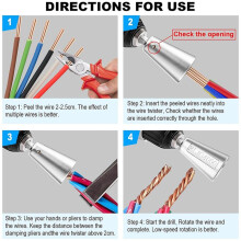 Outils de Torsion de Fil pour Perceuses Électriques, Outils à Dénuder, Connecteurs de Torsion de Fil, Outils de Torsion de Fil