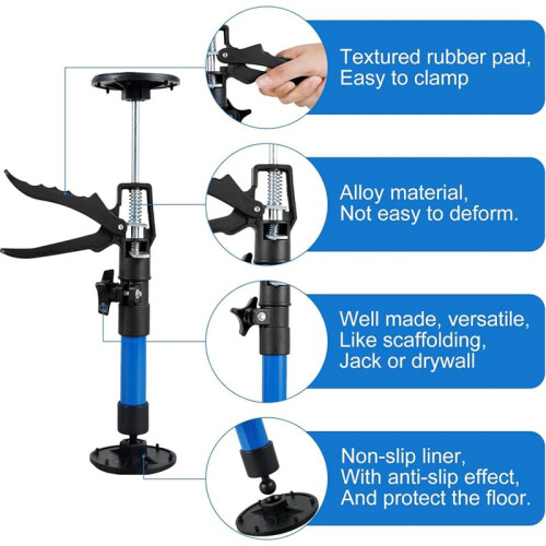 Cabinet Jack Support Pole,19-45in Adjustable Telescopic Support Rod,Maximum Load 40kg, Cabinet Support Pole 2PCS 1
