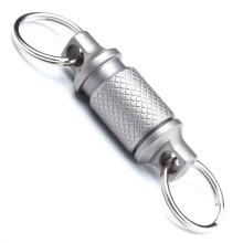 Titanium Quick Release Swivel Keychain, Pull Apart Detachable Keychain Heavy Duty Car Key Holder 2Pcs