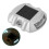Reusable Solar Road, 2Pcs 6 LED Stud Lights Ground Garden Lawn Path Deck Dock White Warning Lights(2Pcs) 9