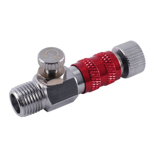 Airbrush Quick Release Air Control Fitting Adapter 1/8 Inch Threaded Hose Connection Adjustment Valve Tool -405R 1