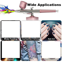 Airbrush-Kit Rechargeable Cordless Airbrush Compressor - Auto Handheld Airbrush Gun, Airbrush Set ()