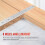 Metal 8 Holes Flat Straight Design Corner Brace Angle Bracket 250mm 2