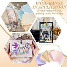 60 Ark Scrapbooking-Papper A5-Papper Scrapbooking-Papper Reliefpapper för Scrapbooking JournalföRing Hantverk Konstkortstillverkning