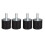 4Pcs M8 Thread with Studs 40mm x 30mm Cylindrical  Rubber Mounts, Vibration Isolators Steering Damper 3