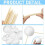 Solar System Project Kit, Planet Model Crafts 28 Mixed Sized Polystyrene Spheres Balls for School Science Projects 2