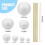 Solar System Project Kit, Planet Model Crafts 28 Mixed Sized Polystyrene Spheres Balls for School Science Projects 6