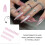 Pink Cat Eye Nail Tips, Natural & Unbreakable 3