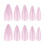 Pink Cat Eye Nail Tips, Natural & Unbreakable 7