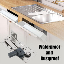 2 Pack Tip-Out Tray Hinges for Sink-Front Drawer, Sink Front Tip-Out Trays Hinges False Front Cabinet Clips