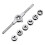 M3-M12 Thread Self-Tapping Wrench Set Screw Metric Tap and Die Set Hand Tapping Thread Drill Hardware Tools 12 Pieces 4