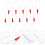 Fishing Tool 10 Pcs Threader Gadgets Wire Cable Wire Tools Cable Puller Wire Red Fish Tape Fastener Tools Electric Wire 8