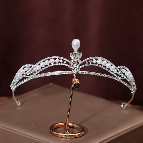 Pearl Bride Tiara Headband