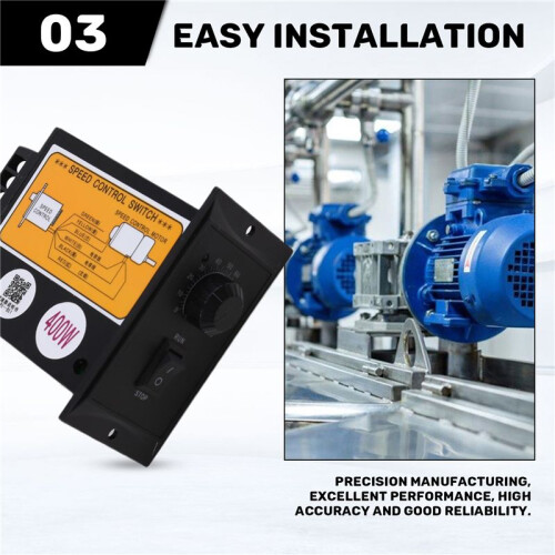 Speed Controller 400W AC220V Speed Controller Motor Speeds Pinpoint Regulator Control Device with Indicator Light
