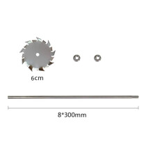 Dispersion Disc Dispersion Impeller Disperser Blade Impeller 6cm Disc Dispersion Rod (2.36inch Disc with 0.31X 11.8inch)