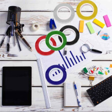 10 Rolls 1/8 Whiteboard Tape Thin White Board Tape Lines Pinstripe Dry Erase Art Tape Electrical Tape, Black