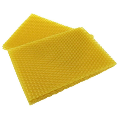 Beeswax Sheets Natural Beeswax Sheets Beeswax Honeycomb Sheets Wax for Beekeeping Equipment (13.3 X 9cm) 10PCS 1