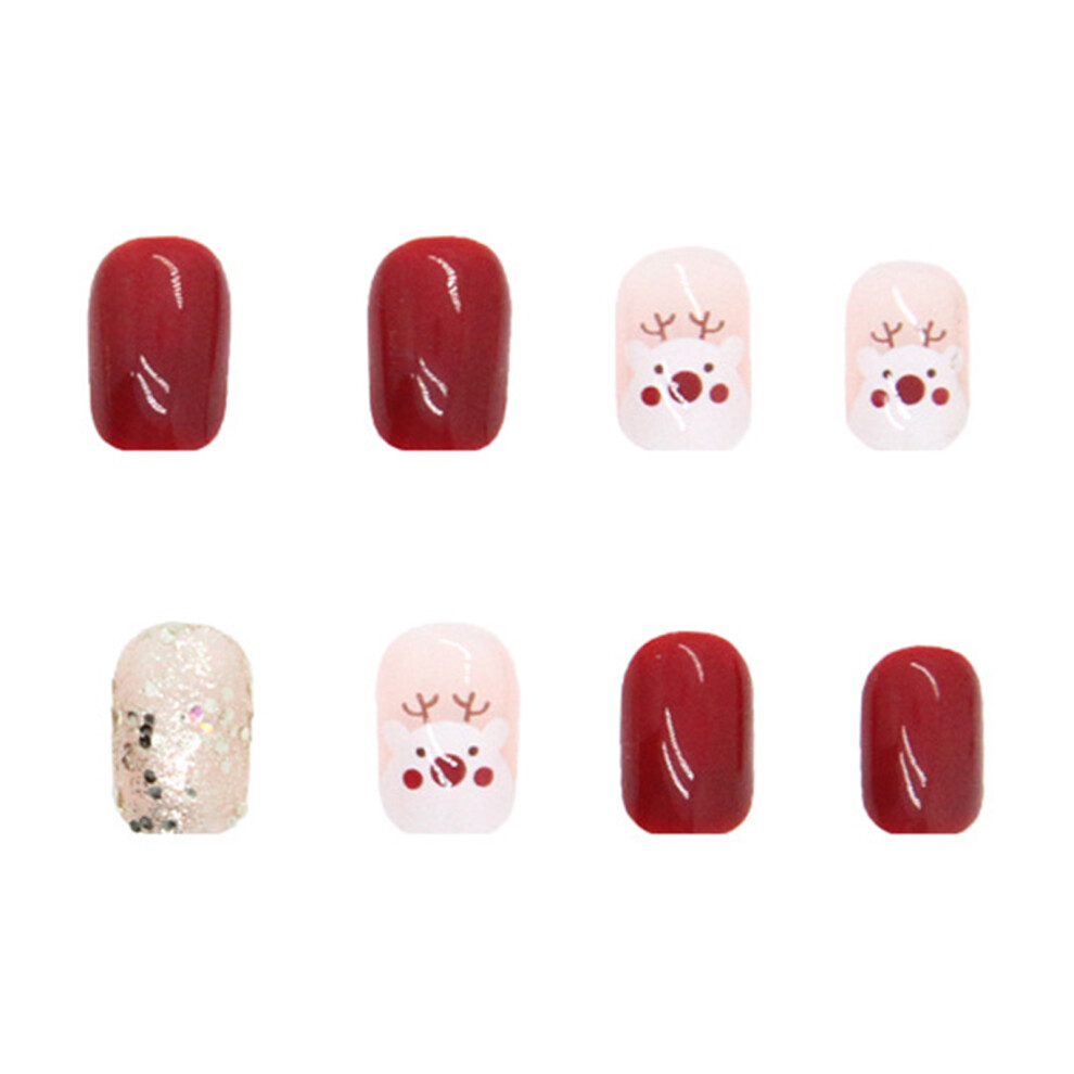 Dachuang Beauty Red Festive Fake Nails - Chip & Smudge Proof