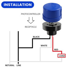 3 Pack Photocell for Outdoor Light,Auto Off Photo Sensor with Twist Lock,Dusk to Dawn Photoelectric Light