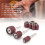 66 Pcs Drum Sanders Set Including 60 Pcs Sanding Bands and 6 Pcs Drum Mandrels 6