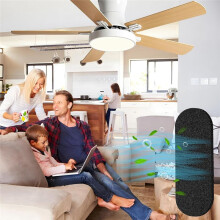 10 Pcs Ceiling Fan Blade Filters-Activated Coconut Carbon, Easy-Stick Ceiling Fan Blade Filters, Air Purifying for Home