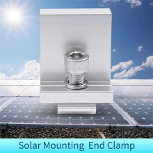 10 Peças Suporte Solar Fotovoltaico Braçadeira de Liga de Alumínio para Módulo Solar Painel Solar Montagens Acessórios Braçadeira Fotovoltaica A