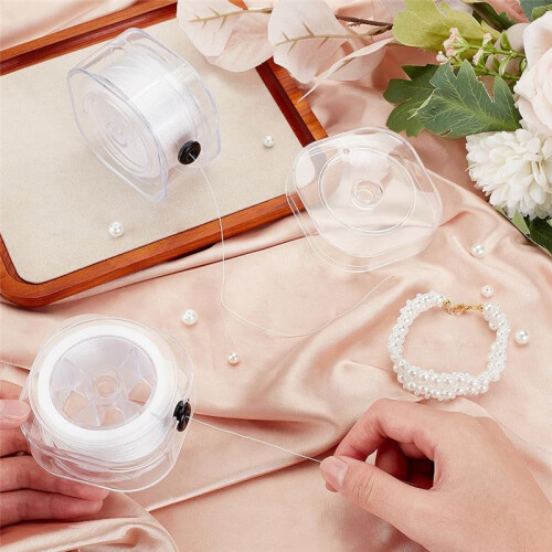 131 Yards String for Bracelet Beading Thread Seed Bead Thread Nylon Sewing String with Organizing Case,0.4mm 2