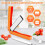 Double Sided Diamond Sharpener, Handheld Fine Coarse Diafold Blades Sharpening Stone 400/600 Grit Orange 2
