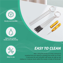 11-In-1 Airbrush Cleaner Accessoires met Roestvrijstalen Borstels en Naald Professionele Schoonmaaksethulpmiddelen